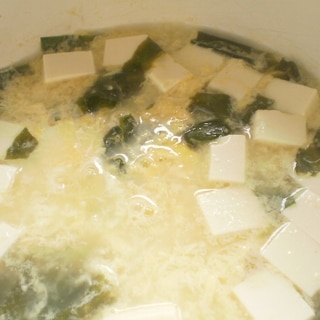 温野菜サラダのゆで汁でスープ
